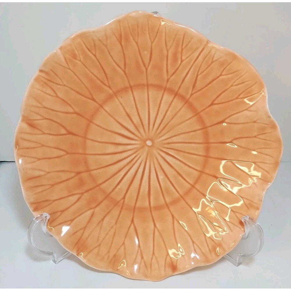 Vintage‎ Metlox Poppytrail Lotus Leaves Dinner Plate 11 Inch